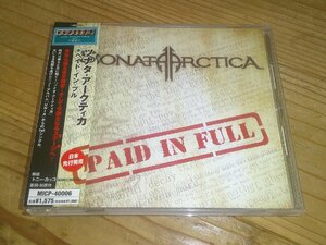 CD：SONATA ARCTICA ソナタ・アークティカ ペイド・イン・フル：帯付：ステッカー付き