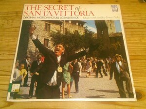 LP：THE SECRET OF SANTA VITTORIA サンタ・ビットリアの秘密 サウンドトラック サントラ アーネスト・ゴールド