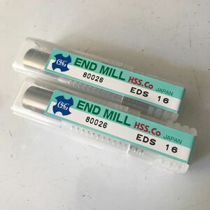 16MM OSG エンドミル EDS16 2本　未使用