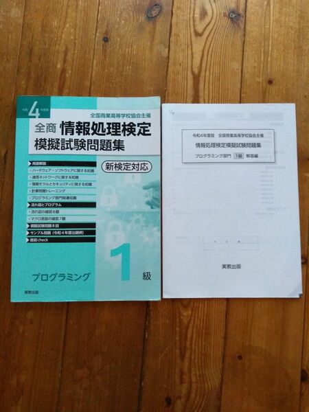  全商情報処理検定模擬試験問題集 プログラミング1級　令和4年度版