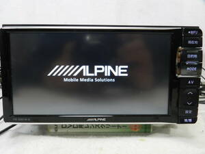  ALPINE アルパイン　メモリーナビ　VIE-X007WⅡ-B Bluetooth/CD/DVD/フルセグTV/SD 2013年地図