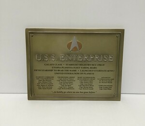 【デアゴスティーニ / U.S.S.エンタープライス / U.S.S.ENTERPRISE / スタートレック / 就航記念銘板 / 2015