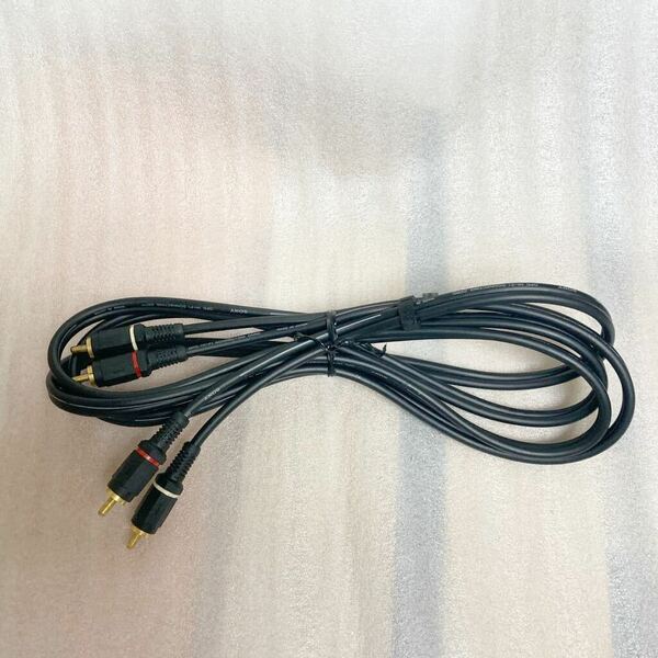SONY RCAケーブル RK-C77オーディオケーブル接続コード99.99% OFC(無酸素銅) ピンプラグ×2←→ピンプラグ×2 (2.0m) 黒色
