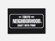 新品 24ss NEIGHBORHOOD LOGO BAR MAT BLACK ネイバーフッド ロゴ バー マット ブラック 黒 即発送可能！_画像1