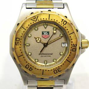 TAG HEUER タグホイヤー プロフェッショナル 934.213 腕時計 クォーツ 不動品 電池切れ 現状渡し kdKTの画像2