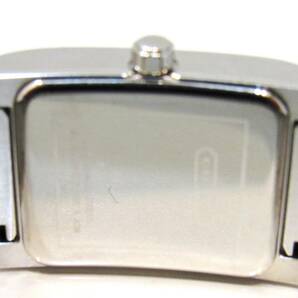 コーチ COACH 0242 0243 ホワイト文字盤 腕時計 クオーツ ペアウォッチ 箱付き 電池切れ kdKTの画像9