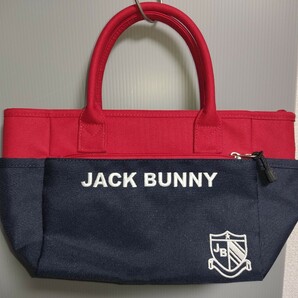 ジャックバニー カートバッグ ラウンドバッグ ミニトートバッグ ネイビー レッド JACK BUNNY ○067の画像1