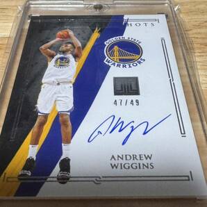 NBA 直筆サイン 直書き PANINI ANDREW WIGGINS WARRIORS 2020-21 IMPECCABLEの画像3