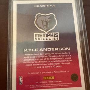 NBA 直筆サイン PANINI RECON 2021-22 KYLE ANDERSON シリアルの画像2