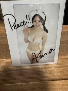 ワイドチェキ　山田かな　トレカ　peace 直筆サイン入り 