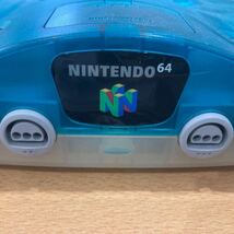 【Nintendo 64】クリアブルー 本体_画像3