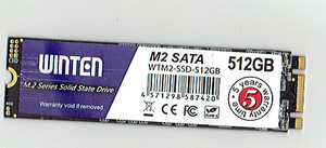 ★即決あり・ほぼ新品　　SATA-512GB　SSD M.2-2280