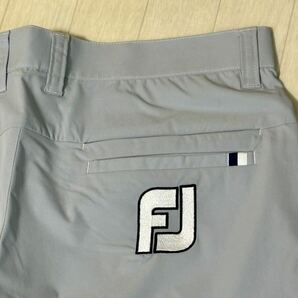 新品★FootJoy フットジョイ ビッグロゴ マルチポケット 吸汗速乾 ストレッチ テーパードパンツ/春夏/グレー/サイズL(w82-86)/送料185円の画像4