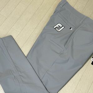 新品★FootJoy フットジョイ ビッグロゴ マルチポケット 吸汗速乾 ストレッチ テーパードパンツ/春夏/グレー/サイズL(w82-86)/送料185円の画像1