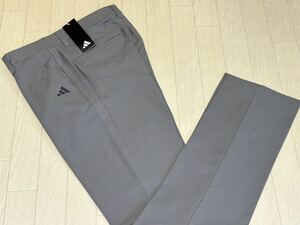 新品★アディダス ゴルフ スリーストライプス 吸汗速乾 レギュラーフィット ストレッチ ロングパンツ★春夏★グレー★w82★送料185円