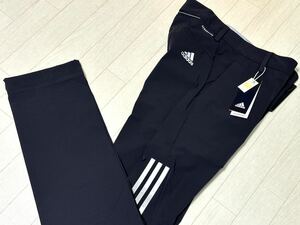  новый товар * Adidas Golf s Lee полоса s. пот скорость .EX стрейч длинные брюки * весна лето * черный *w85* стоимость доставки 185 иен 