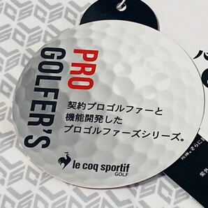 新品★ルコック ゴルフ LCS総柄 PRO-GOLFER'Sシリーズ 吸汗速乾 半袖ポロシャツ★グレー★サイズLL★送料185円の画像6