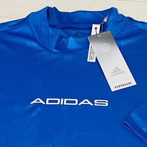  новый товар * Adidas Golf графика embo Sprint . пот скорость . короткий рукав mok шея рубашка / голубой / размер M/ стоимость доставки 185 иен 