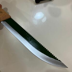 山刀 サバイバルナイフ ハンティングナイフ 一体鍛造 切れますの画像8