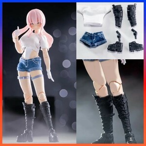 1/12素体、メガミデバイス　アマテラス　スサノヲ用　コスチューム　ブーツ　カスタム　ボディ　