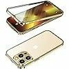 iPhone 13 Pro 用 両面カバー Uovon フルカバー・ゴールド