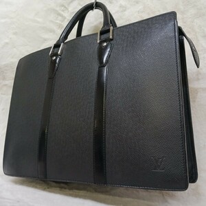 [美品 定価33万] LOUIS VUITTON ルイヴィトン ポルトドキュマン ロザン ノワール M30052 ブラック 黒 アルドワーズ タイガ ビジネスバッグ