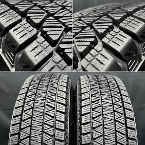 21年製深溝美品★ブリヂストン DM-V3 175/80R16&社外ホイール 4本 №240410-S3 ジムニー/JB64 JB23 JA22 JA12 JA11*スタッドレス ブラックの画像2