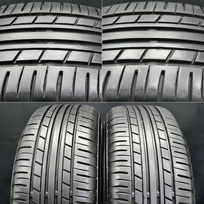 21年製深溝★wedsアルミ＆185/65R15 ヨコハマ ECOS ES31 4本 240419-S3 アクア ノート キューブ デミオ マツダ2等/4H 100*15インチホイールの画像3