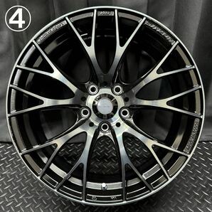 Weds Sport SA-20R 18インチ 4本 №B240412-B1 クラウン カムリ アルファード ヴェルファイア レヴォーグ等/7.5J +45 5H 114.3軽量ホイールの画像5