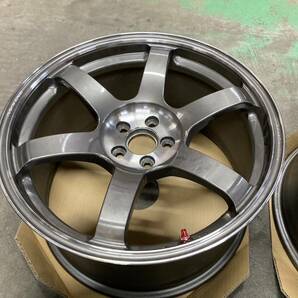 美品中古 在庫あり【4本価格】 TE37 SAGA SL 18×9.5J +45 5H PCD 100 FACE-4 トヨタ86 TOYOTA86 ハチロク brz ZN6 jdmの画像6