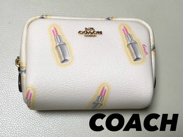 新品未使用☆COACH ミニボクシー コスメティックポーチ