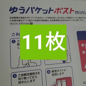 ゆうパケットポストmini　11枚　封筒