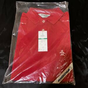 マンシングウェア　GM1801 Mサイズ 半袖　ポロシャツ ウェア　ゴルフ　日本正規品　当時物　ヴィンテージ　新品、未使用　濃赤