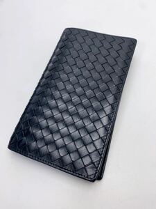 D962 BOTTEGA VENETA ボッテガヴェネタ 長財布 二つ折り 黒 ブラック 