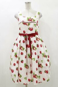 Emily Temple cute / Dear Strawberry no sleeve One-piece pink H-24-03-27-073-ET-OP-KB-ZH