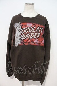 MILKBOY / CHOCOLATE MURDER sweat Brown I-24-03-26-022-MB-TO-HD-ZI