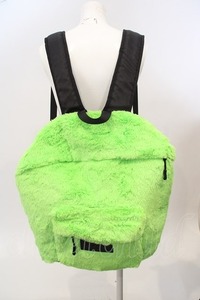 LAND by MILKBOY / FUR rucksack lime green O-24-03-26-1086-MB-BG-OW-OS