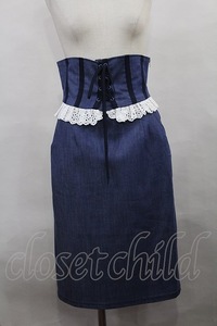 Katie / CORSETTIハイウエストスカート XS ブルー H-24-03-29-027-LO-SK-KB-ZH