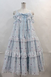 Angelic Pretty / Candy Petit Heartジャンパースカート サックス I-24-03-30-042-AP-OP-HD-ZI