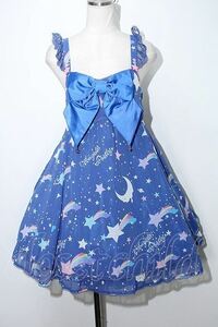 Angelic Pretty / Dream Skyジャンパースカート アオ S-24-04-08-058-AP-OP-AS-ZS