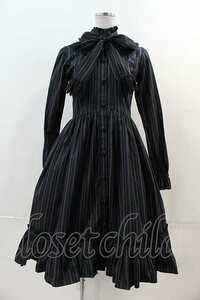 ATELIER PIERROT / Classical Dot Stripe Dress グリーンＸ黒 I-24-04-08-006-EL-OP-HD-ZI