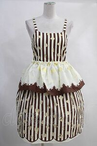 Emily Temple cute / have Swatch apron no sleeve One-piece Brown H-24-04-18-042-ET-OP-KB-ZH