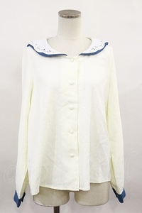 Fi.n.t / ヒートカットセーラーブラウス Free OFF WHITE H-24-04-12-1043-CA-BL-NS-ZH