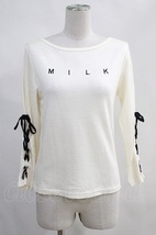 MILK / レースアップトップス オフ H-24-03-23-057-ML-TO-KB-ZT0425H_画像1