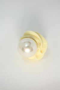 Q-pot. / ACC Mint Creamy White Pearl Jewel Whipリング オフ S-24-04-22-011-QP-AC-UT-ZS