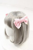 Angelic Pretty / Gハートレースリボンコーム ピンク I-24-04-22-104-AP-ZA-HD-ZI_画像1