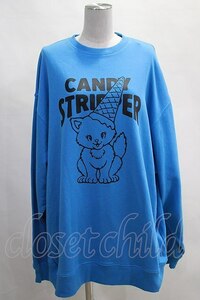 Candy Stripper / CANDY SWEAT HOODIE 2 ブルー H-24-04-24-069-PU-TO-KB-ZH