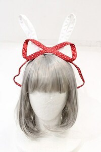 Angelic Pretty / BUNNY TOYカチューシャ 白Ｘ赤 I-24-04-22-103-AP-AC-HD-ZI