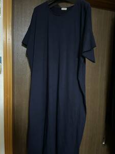  large size short sleeves cut and sewn One-piece dark blue LL