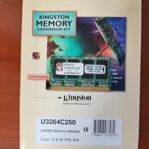 256MB DDR 333MT/s Non-ECC Unbuffered MicroDIMM CL2.5 2.5V 172-pin